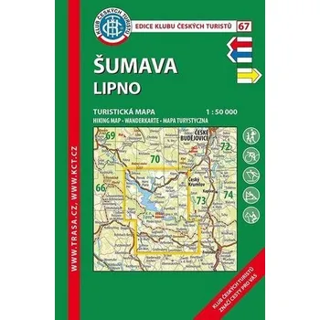 KČT 67 Šumava Lipno 1:50 000 Turistická mapa [CS] (2024-05-20, Karten, Atlanten, Trasa)
