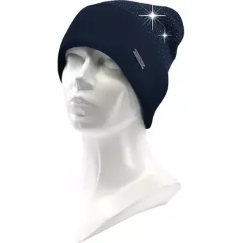 Čepice VOXX Čepice dámská pletená CARINA s lurexem TMAVĚ MODRÁ uni 117846