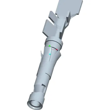 TE Connectivity 66360-3 samostatný kontakt pro kulatý faston, 1 ks