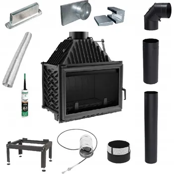 Krbová vložka Krbová vložka Kratki litinová teplovzdušná 16 kW