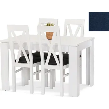 FALCO Jídelní set Valdo 4 bílá Barva potahu: Modrá