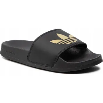 Dámské pantofle 37 Nazouváky pantofle Adidas adilette lite černé, zlaté, sportovní GZ6196
