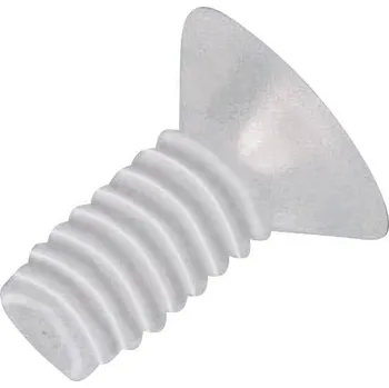 Šroub TOOLCRAFT 839986 šroub se zápustnou čočkovou hlavou M2.5 20 mm křížová drážka Philips DIN 966 plast, polyamid 10 ks