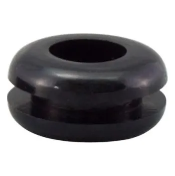 kabelová chránička Kabelová průchodka Kabelová průchodka průměr kabelu 6.4mm až 6.4mm PVC Černá 1.7mm RS PRO 1.5mm 10.2mm