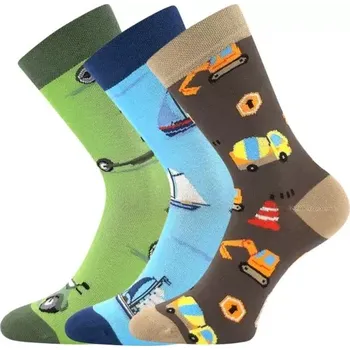 BOMA Ponožky dětské KAITO s obrázky CHLAPECKÉ mix B (3 páry) 20-24 126197