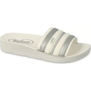 Dámské pantofle BEFADO 067Y001 dětské pantofle CLIP stříbrné 35 067Y001_35