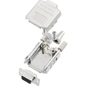 TRU COMPONENTS TCDPPK09MDBSK 7708564 sada D-SUB zásuvková lišta 180 ° Pólů: 9 pájecí kalíšek 1 ks