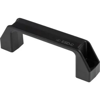 Nábytkové kování Rukojeť barva Černá, Plast, délka: 137mm x 41 mm x 26mm 117mm Elesa