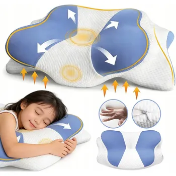 Polštář ERGONOMICKÝ KRČNÍ POLŠTÁŘ NA KRK A RAMENA, POLŠTÁŘ Z PIANKI MEMORY