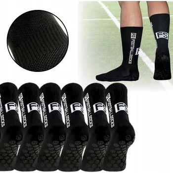 Pánské ponožky PONOŽKY PROTISKLUZOVÉ FOTBALOVÉ PONOŽKY SPORTOVNÍ DLOUHÉ 39-45 - 3 PÁRY