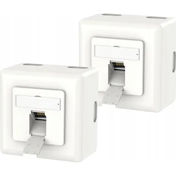 Elektrická zásuvka Internetová zásuvka nástěnná VCELINK béžová