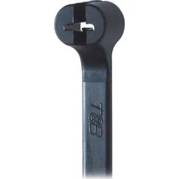 Organizace kabelů Kabelová vázací páska Cable Tray Cable Tie 7TCG009450R0181 150mm 6.9 mm Černá Nylon 66 ABB