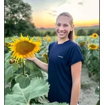 Dámské triko tmavě modré krátký rukáv - L