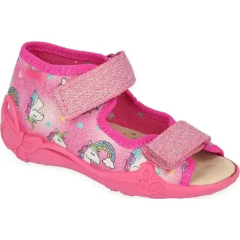 Dívčí bačkory BEFADO 342P043 dívčí sandálky kožená stélka 20 342P043_20