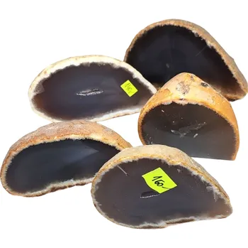 Káva Sada 5 ks achátových půlek, váha 1 kg (výprodejový balíček)