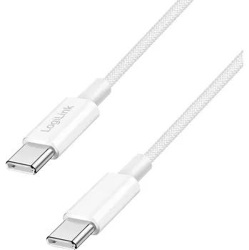 Datový kabel LogiLink Kabel USB-C USB 2.0 USB-C ® zástrčka 1.5 m bílá CU0342