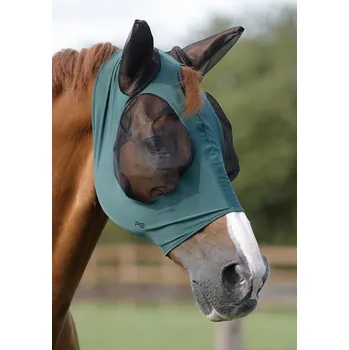 Vybavení pro koně Elastická maska proti hmyzu Premier Equine Barva: zelená, Velikost: S