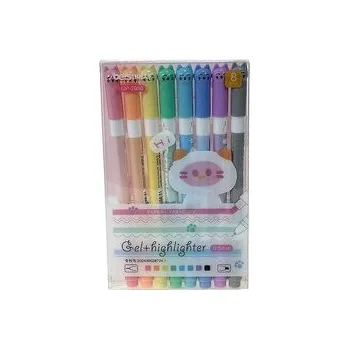 Set školních potřeb Flamastry dwustronne 8 kolorów (pl, 2000, ADAR)