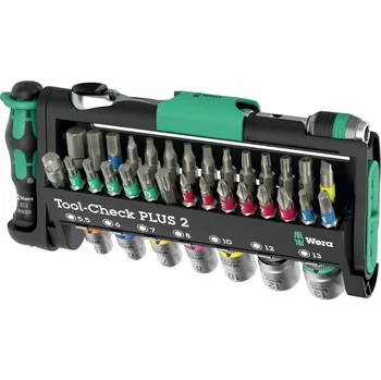 Bit Wera Tool-Check PLUS 2 05049056001 sada bitů, 39dílná, křížový PH, TORX, TORX BO, plochý, inbus, vnitřní čtyřhran, vnější šestihran, vnější čtyřhran, 1/4
