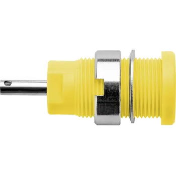 Krokosvorka Schützinger DI SEB 6525 Ni / GE bezpečnostní vestavná zásuvka 4 mm žlutá 1 ks
