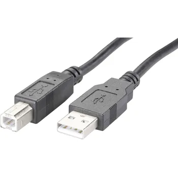 Mobilní telefon Renkforce USB kabel USB-A zástrčka, USB-B zástrčka 0.50 m černá 975107
