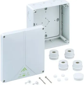 Rozvaděč Rozvodná skříň Polystyren Šedá 180 x 180 x 91mm řada Abox 160 IP54, IP65