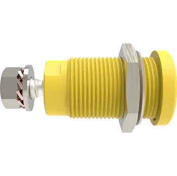 Elektrická zásuvka Schützinger DI SEB 9424 Ni / GE bezpečnostní vestavná zásuvka 4 mm Rovná žlutá 1 ks