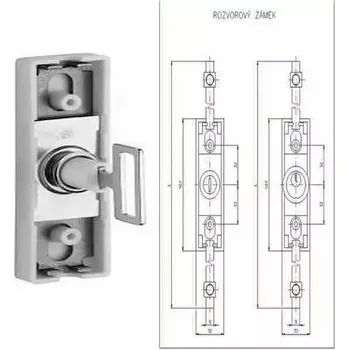 Nábytkové kování Satos Aves 701 bez tyčí