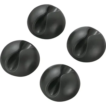 Stahovací páska TRU COMPONENTS SWC-10BK/4P držák kabelu samolepicí 542240 Průměr kabelového svazku (rozsah) 9 mm (max) černá 4 ks