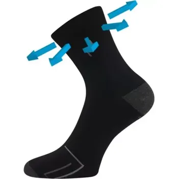 Pánské ponožky LONKA Ponožky medicine bambusové BROGER 01 černé (3 páry) 39-42 121027