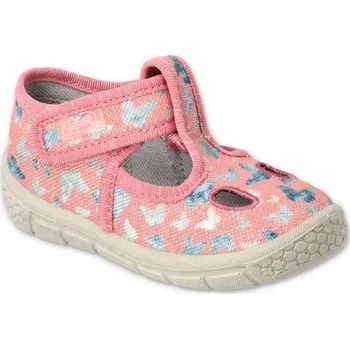 Dívčí obuv BEFADO 533P022 dívčí bačkorky 1SZ motýlci 18 533P022_18