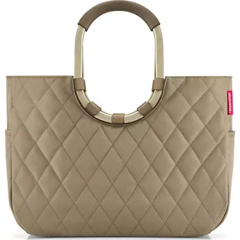 Nákupní taška Reisenthel Loopshopper L Frame Rhombus Olive 25 L REISENTHEL-OR5047