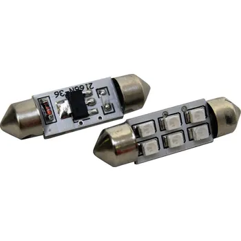 SMD LED sufitka Eufab, 13298, 1 W, S8.5, 36 mm, modrá