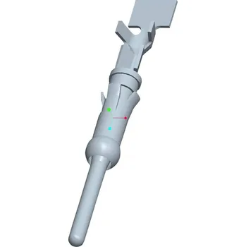 TE Connectivity 66400-3 samostatný kontakt pro kulatý faston, 1 ks