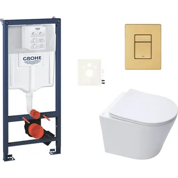 Grohe Závěsný wc set do lehkých stěn / předstěnová montáž SAT Infinitio SIKOGRSIN10SCGN0