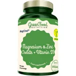 GREENFOOD NUTRITION Hořčík a Zinek Chelát + Vitamín D3 90 kapslí