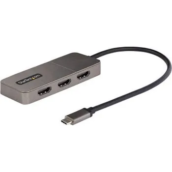 USB hub Adaptér, Thunderbolt 3, počet zobrazení: 3, 4K, typ USB: USB C, video připojení: HDMI, standard: USB C