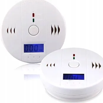 Zabezpečovací technika 3 KUSY DETEKTOR OXIDU UHELNATÉHO DETEKTOR OXIDU UHELNATÉHO CO BEZDRÁTOVÉ ČIDLO + BATERIE