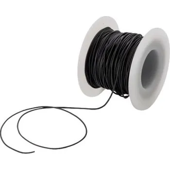 Stahovací páska Vázací šňůra 25m 0,71 mm, 7.93kg Černá Nylon RS PRO