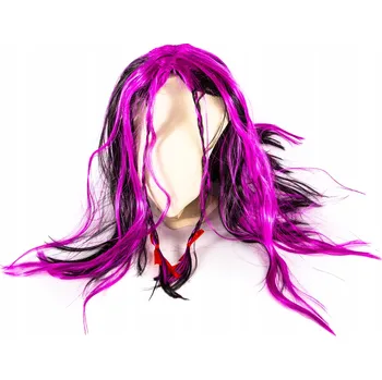 Paruka PARUKA SYNTETICKÉ VLASY FIALOVÁ KOSTÝM PŘEVLEK