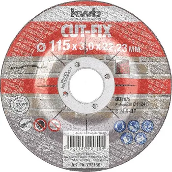 kwb 792150 řezný kotouč rovný 115 mm 1 ks kámen