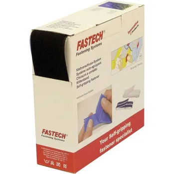 Zip FASTECH® B50-SKL02999910 pásek se suchým zipem, zalepení hotmelt , flaušová část, (d x š) 10000 mm x 50 mm, černá, 10 m