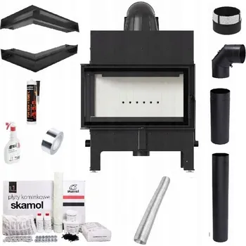 Krbová vložka Krbová vložka Kratki Floki M levá 6-10 kW teplovzdušná