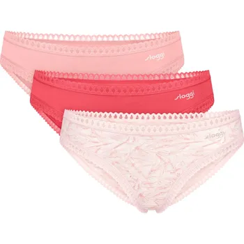 Kalhotky Dámské kalhotky SLOGGI GO CRUSH MINI 3PACK - RED L 0