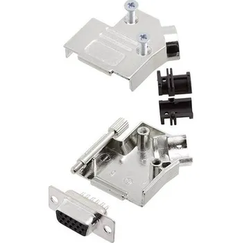 Amphenol L17D45ZK15 plus L77HDA26S sada D-SUB zásuvková lišta 45 ° Pólů: 26 pájecí kalíšek 1 ks