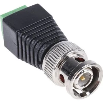 Koaxiální adaptér, orientace těla: přímý Samec BNC Svorkovnice