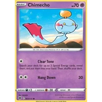 Karetní hra Pokémon BRS 063/172 Chimecho - Brilliant Stars Stav: Near Mint, Verze: REVERSE HOLO