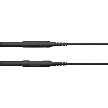 Měřicí kabel Schützinger HSPL 8568 / AWG16 / 50 / SW bezpečnostní měřicí kabely zástrčka 4 mm zástrčka 4 mm černá 1 ks