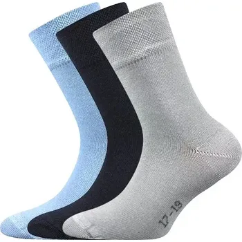 Dětská móda BOMA Ponožky dětské slabé EMKO jednobarevné CHLAPECKÉ (3 páry) 20-24 100885