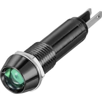 TRU COMPONENTS TC-12358856 indikační LED zelená 12 V/DC, 24 V/DC 10 mm 40 ° 1 ks